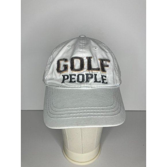 Golf People White Adjustable Hat - Picture 1 of 8